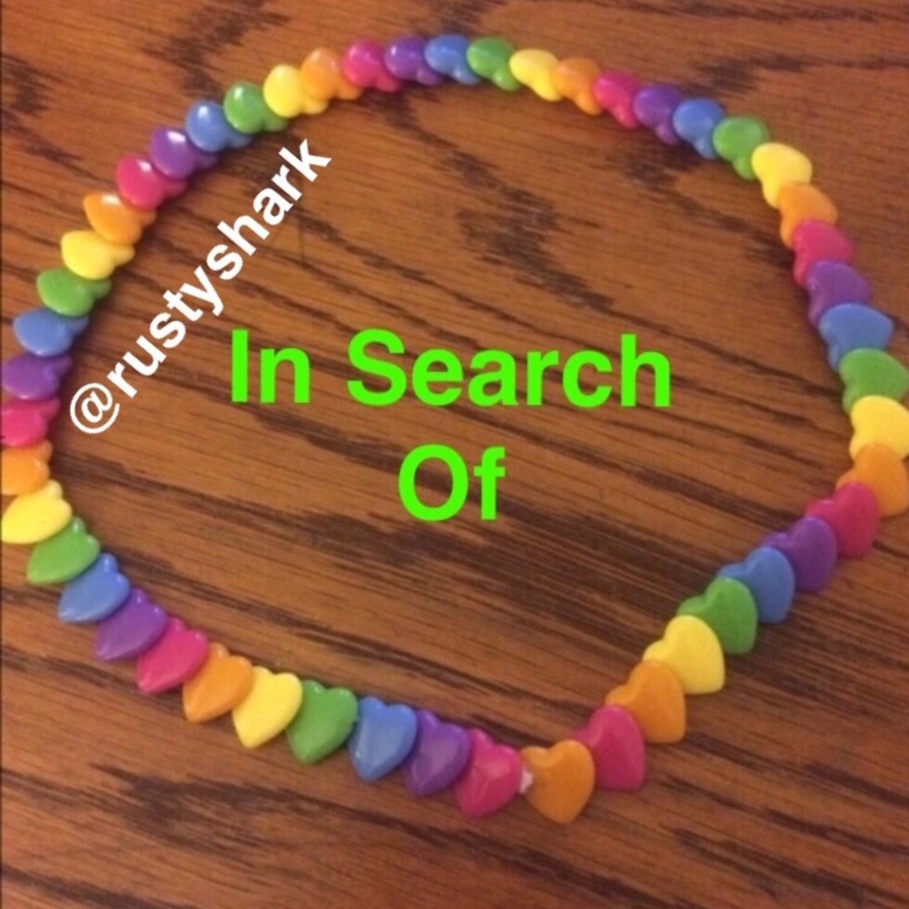 ISO rainbow heart beads necklace by Target